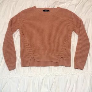 Forever 21 blush pink crop sweater